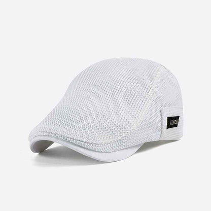 Unisex Breathable Mesh Flat Cap – Casual Ivy Hat