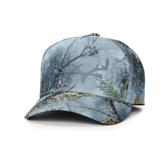 Webb Western APX Moon cap, angled front showing the crown design and brim