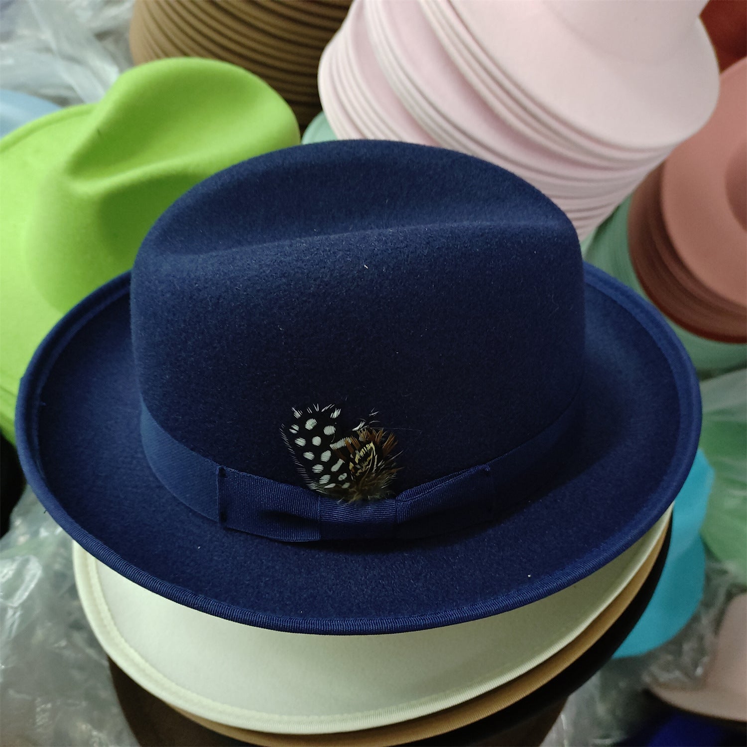 Decorative side-pin fedora colorway 12