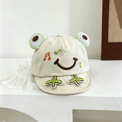 Four-color frog-ear baseball caps for toddlers