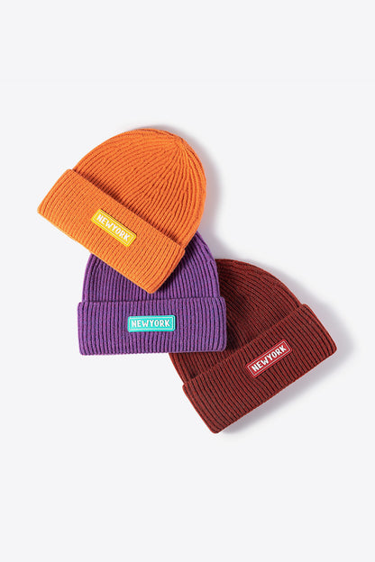 Adult unisex NEWYORK beanie studio view