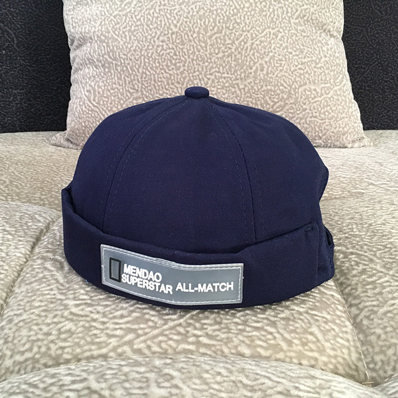 Unisex adjustable cotton docker cap - product photo 3