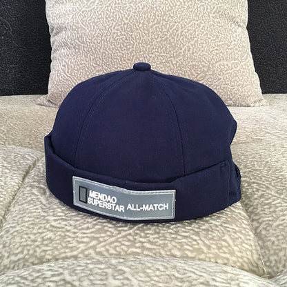 Unisex adjustable cotton docker cap - product photo 3
