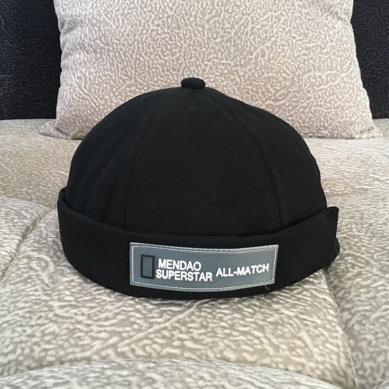 Unisex adjustable cotton docker cap - product photo 2
