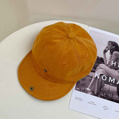 Women's Vintage Cotton Short Brim Baseball Cap