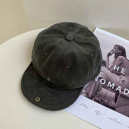 Women's Vintage Cotton Short Brim Baseball Cap