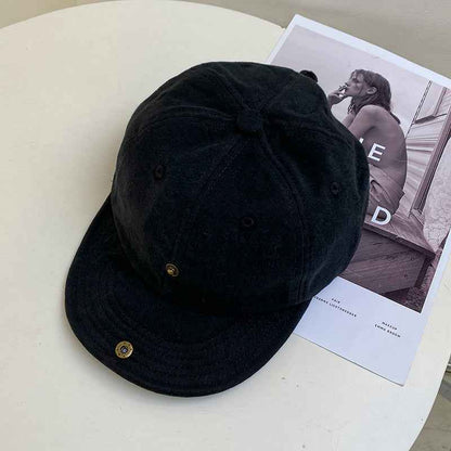 Women's Vintage Cotton Short Brim Baseball Cap
