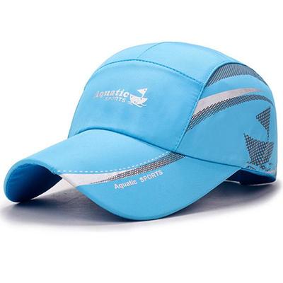 Unisex outdoor sports cap with breathable side mesh