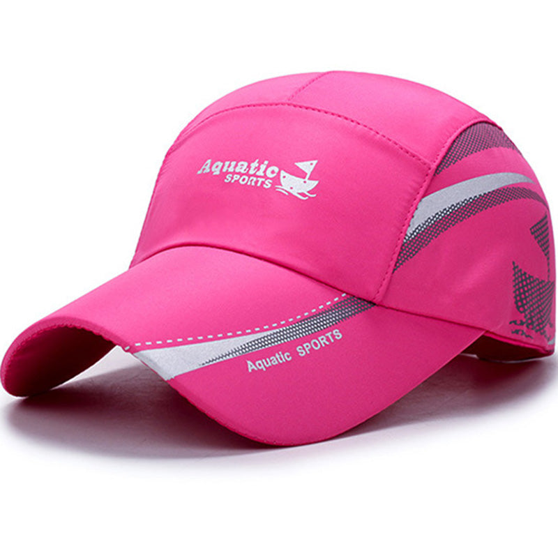 Lightweight running cap extended brim profile