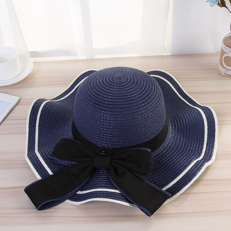 Womens summer straw sun hat - product photo 1