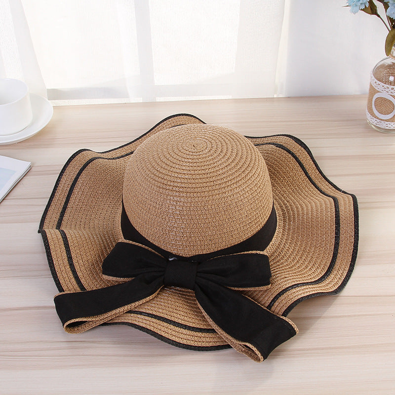 Womens summer straw sun hat - product photo 2