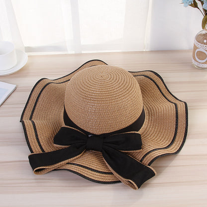 Womens summer straw sun hat - product photo 2