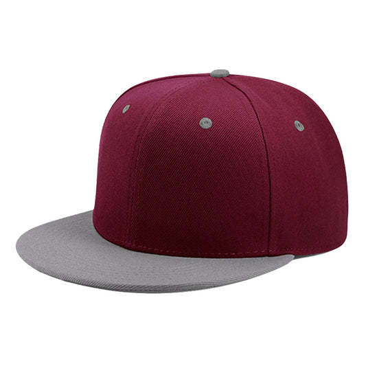 Unisex Solid Color Flat-Brim Snapback Caps product photo 1