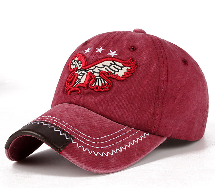 Embroidered Vintage Washed  Baseball Cap