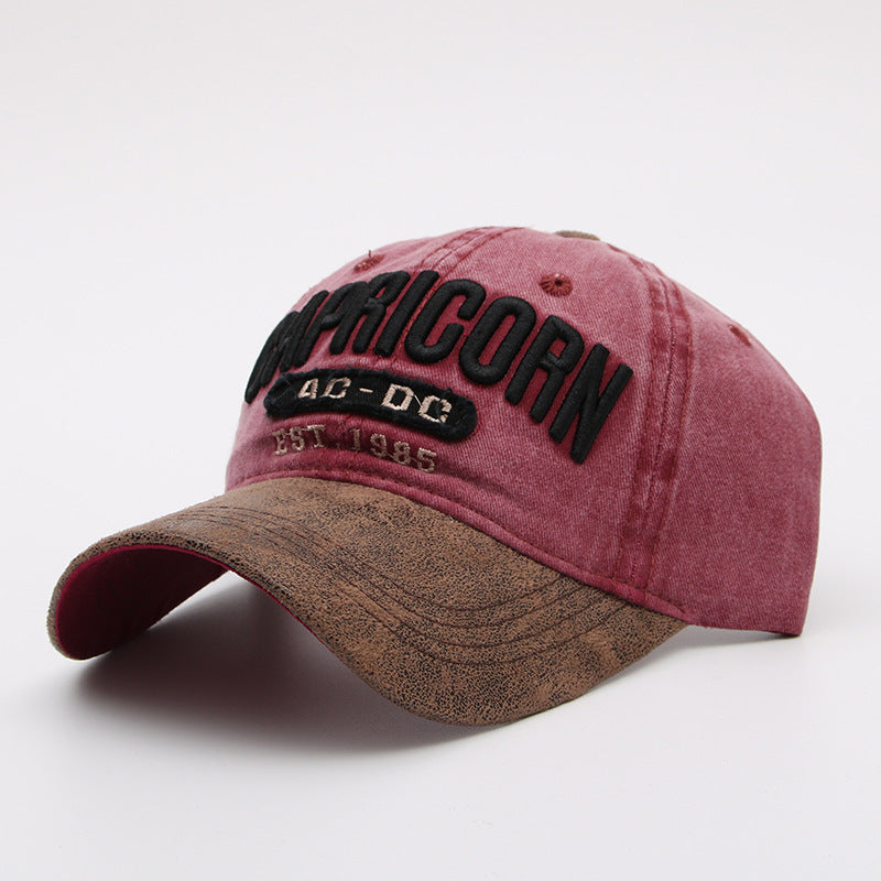 Unisex embroidered washed retro cap - product photo 4