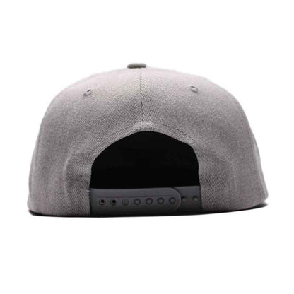 Unisex Embroidered Cotton Flat Brim Snapback Cap