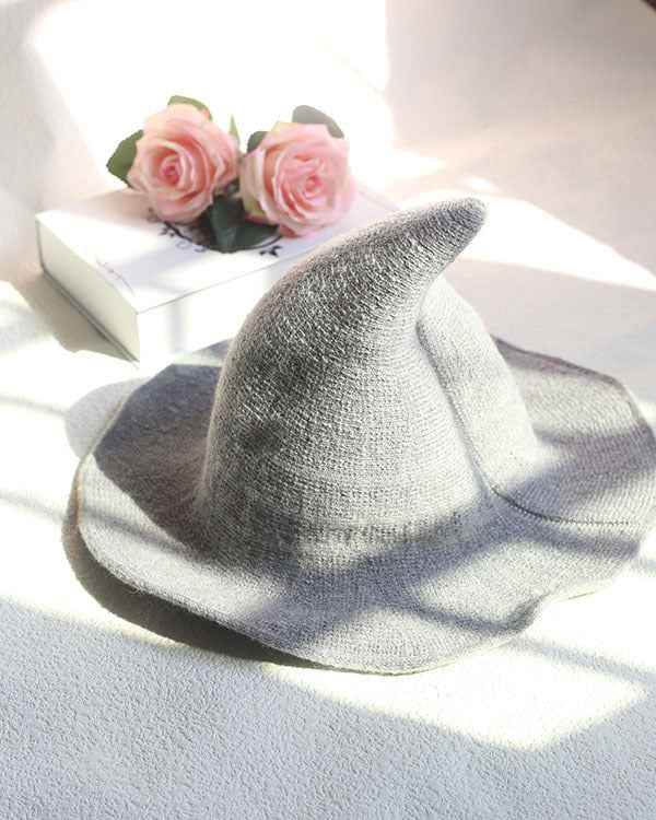Women's Cotton Wide Brim Halloween Witch Hat