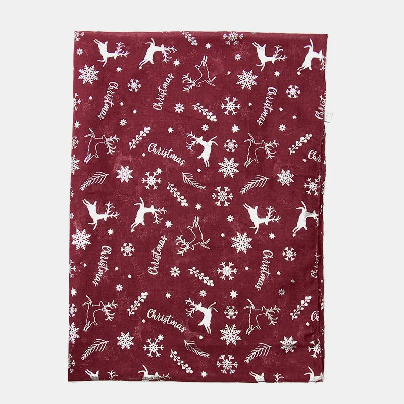 Christmas print winter scarf - product photo 7