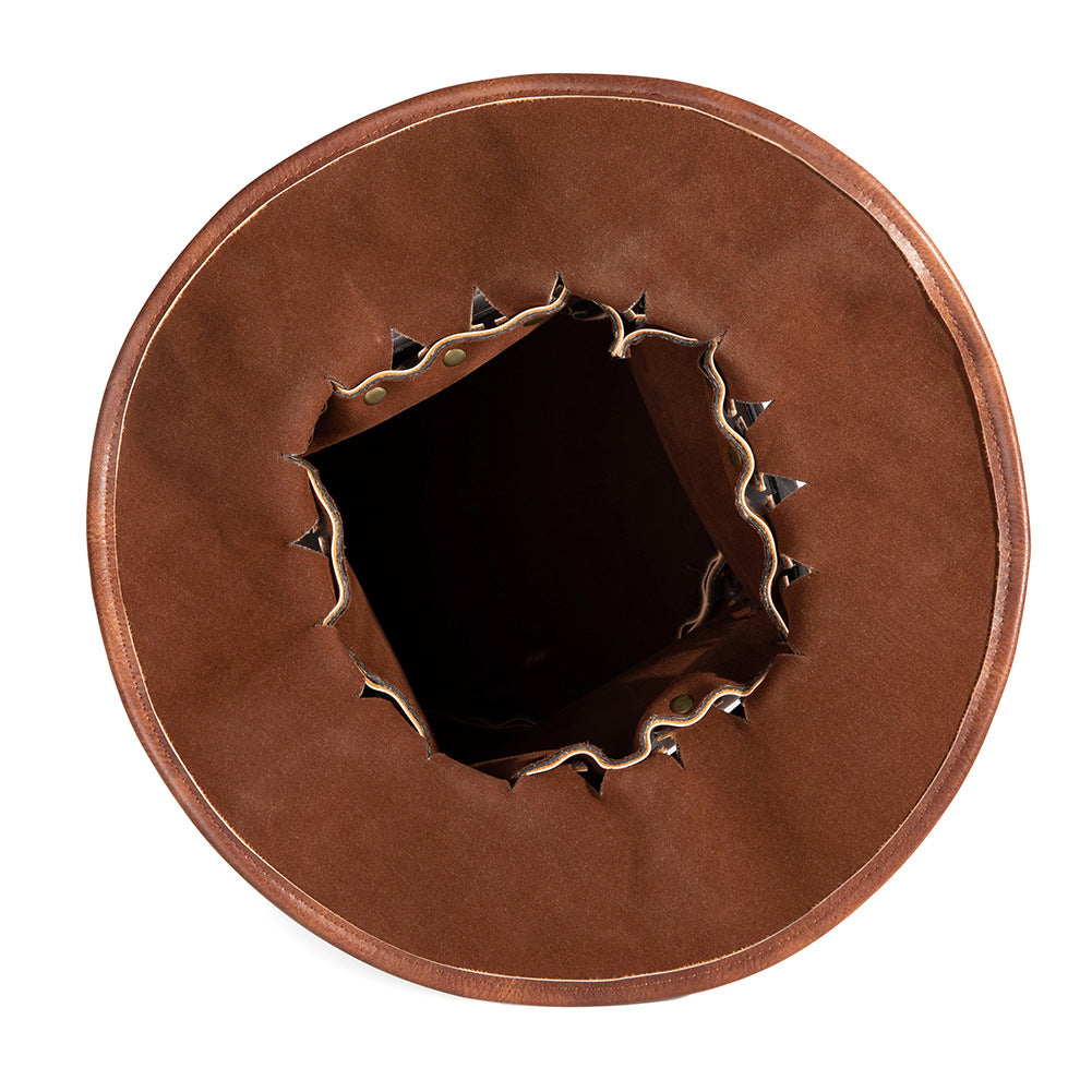Unisex Halloween Vintage Steampunk Top Hat - Brown color option view