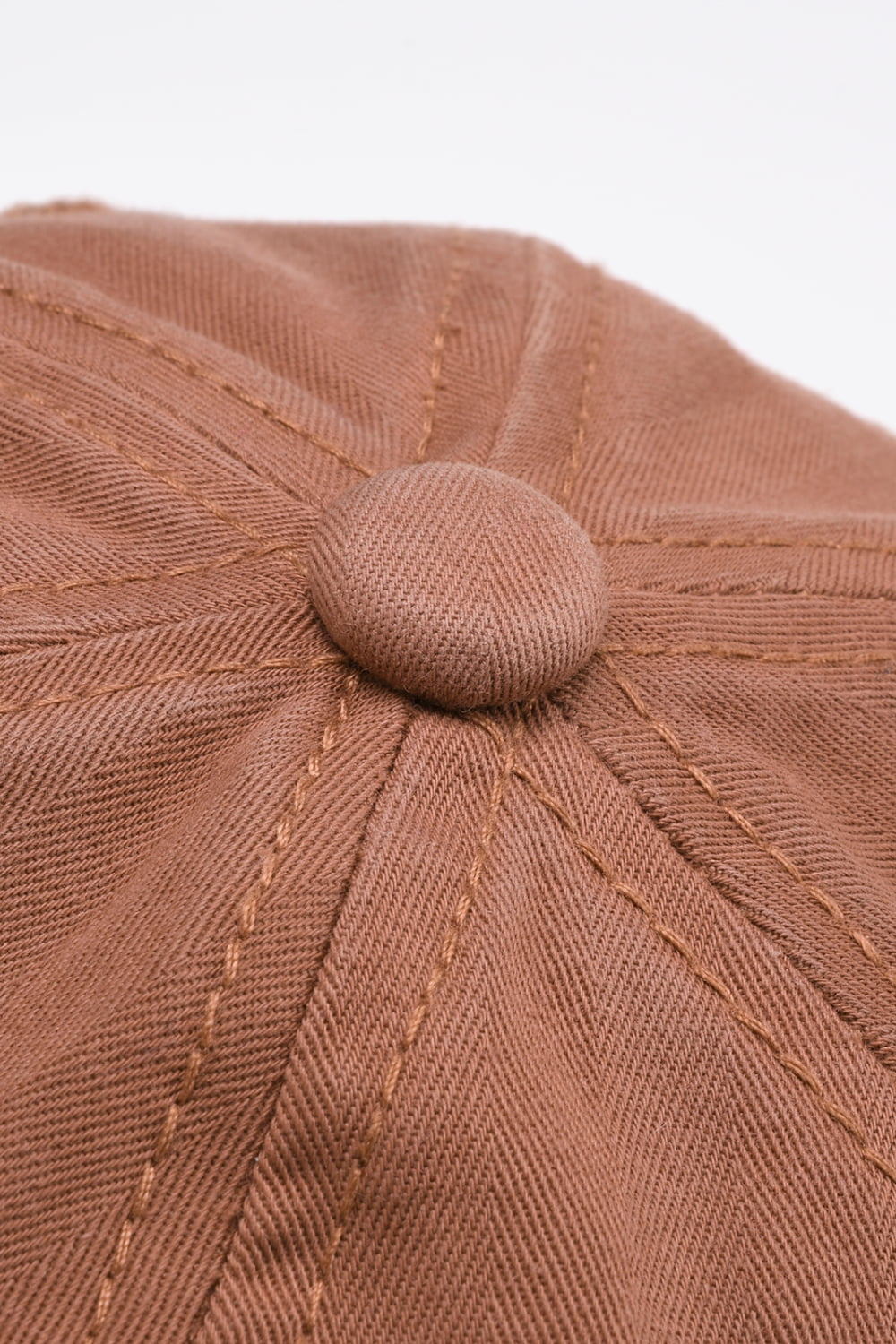 100 percent cotton cap worn texture close-up