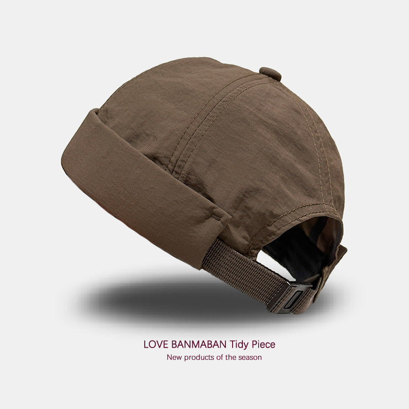 Brimless docker cap four-color assortment