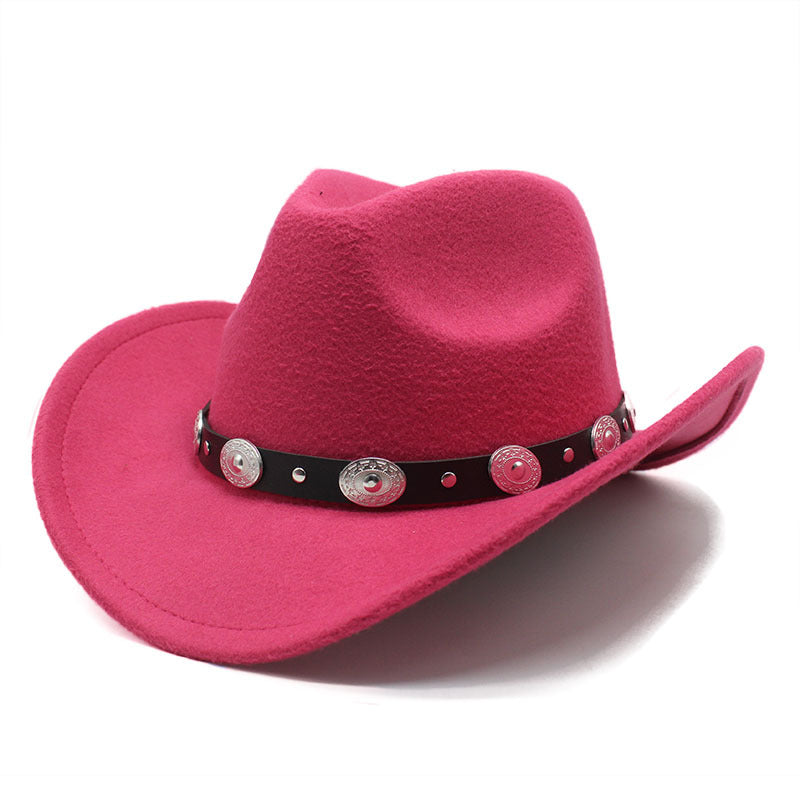 Unisex Woolen Western Cowboy Hats