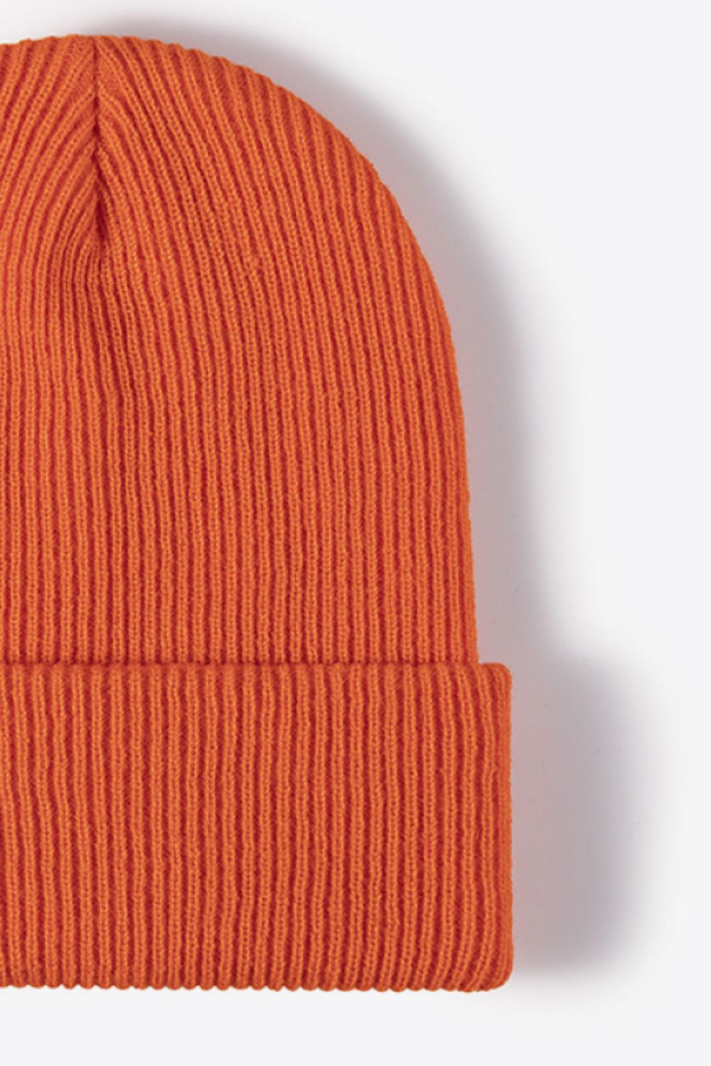 Unisex Navy Warm Winter Knit Beanie cuff detail photo 16