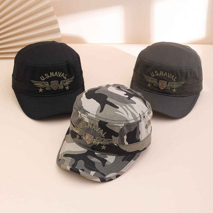 Unisex Embroidered Military Cadet Cap