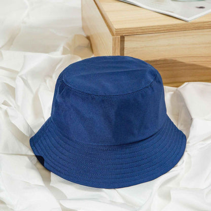 Women’s Solid Color Cotton Bucket Sun Hats