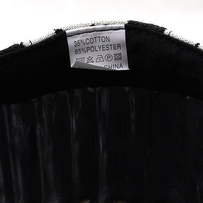 Mens retro plaid short brim flat cap - product photo 7