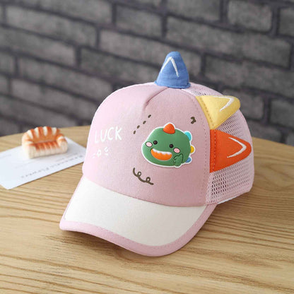 Kids 3D Dinosaur Mesh Trucker Caps