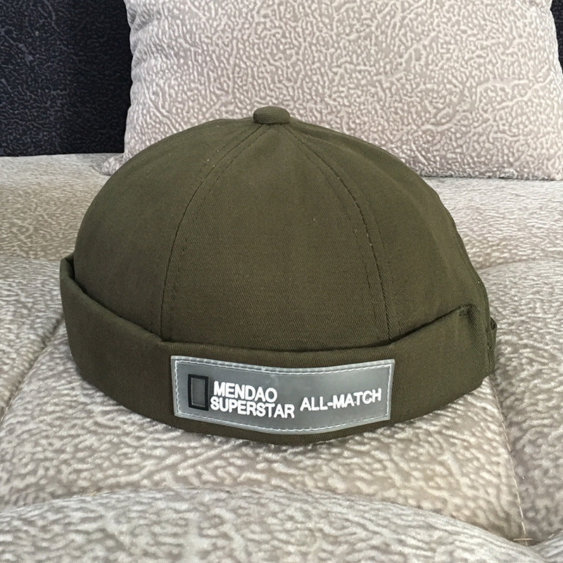 Unisex adjustable cotton docker cap - product photo 4