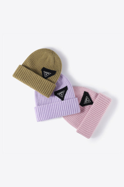Contrast beanie clean side angle for adults