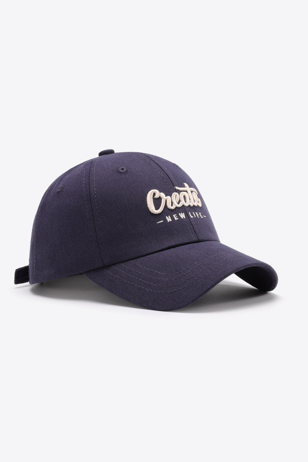 Adjustable strap on cotton graphic cap