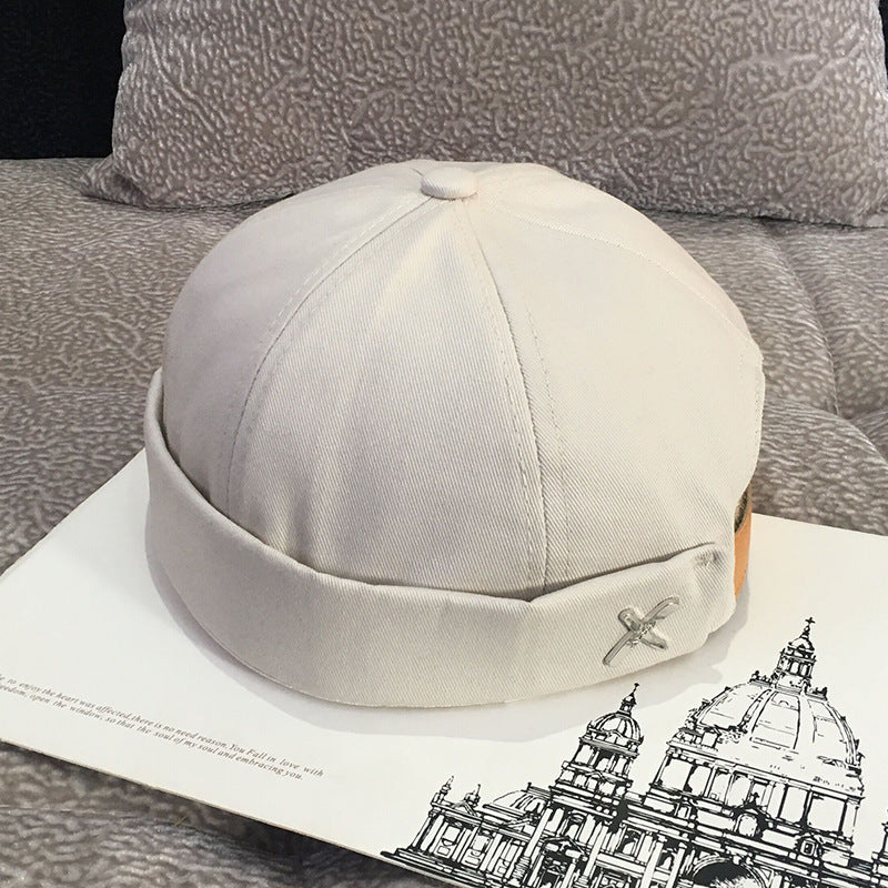 Unisex adjustable cotton docker cap - product photo 6