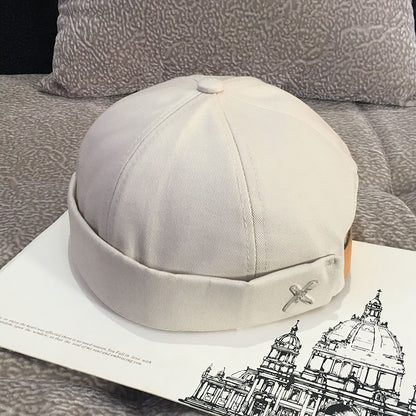 Unisex adjustable cotton docker cap - product photo 6
