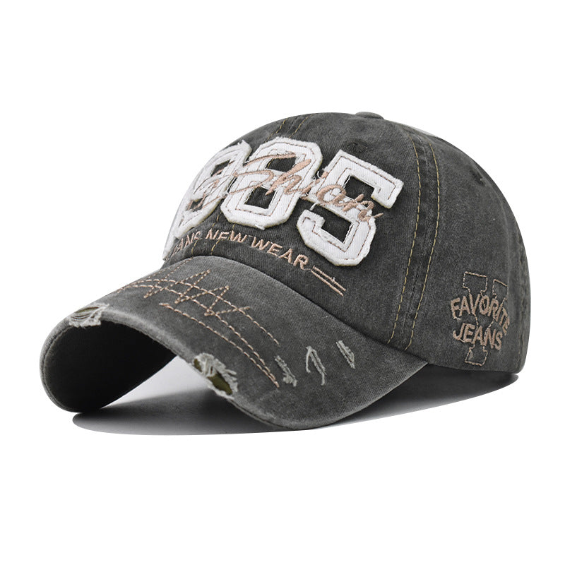 Yellow embroidered 1985 baseball cap