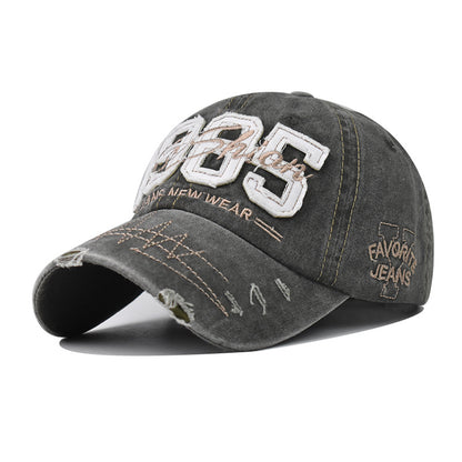 Yellow embroidered 1985 baseball cap