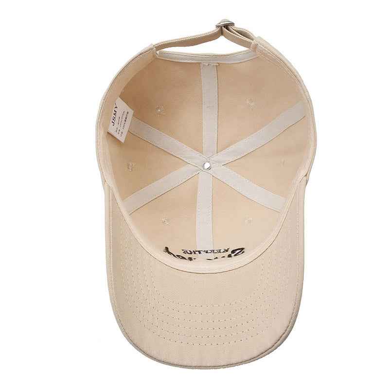 Unisex Embroidered Slogan Cotton Baseball Cap
