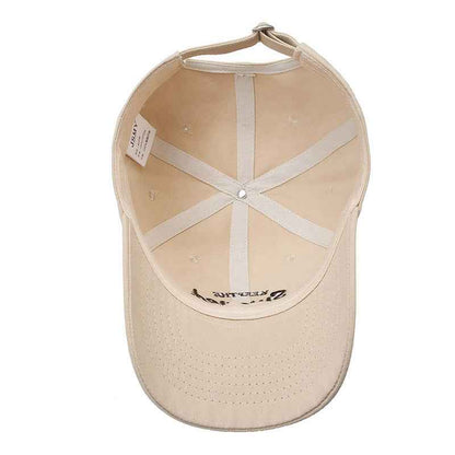 Unisex Embroidered Slogan Cotton Baseball Cap