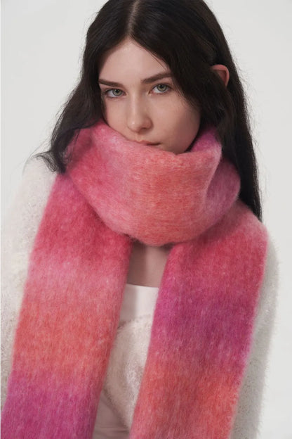 Gradient wool blend thermal scarf - product photo 5
