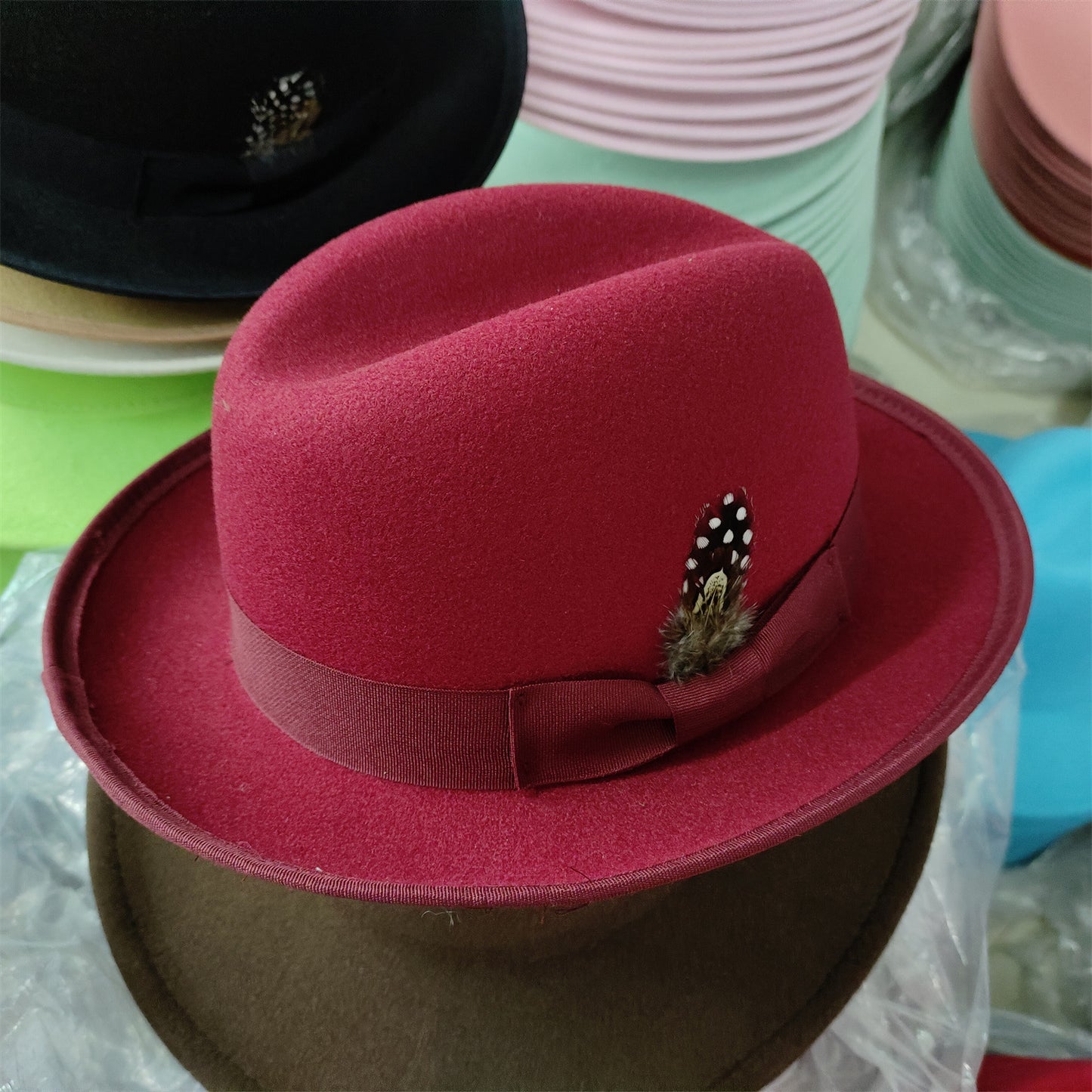 Classic cotton fedora colorway 04 brim detail