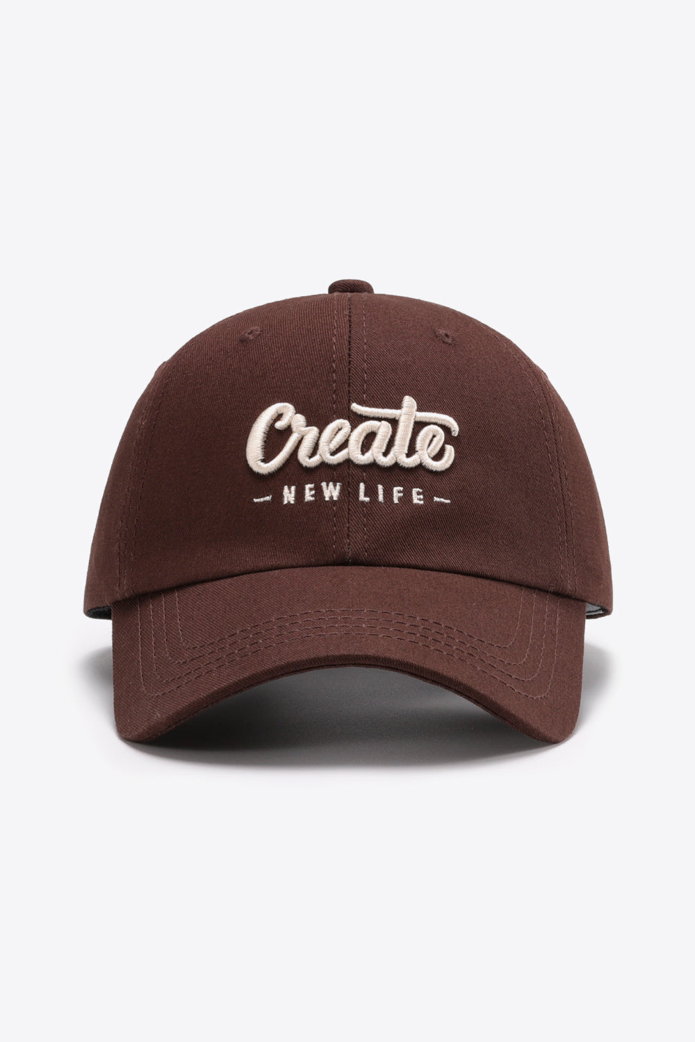 Burnt umber cotton cap streetwear angle