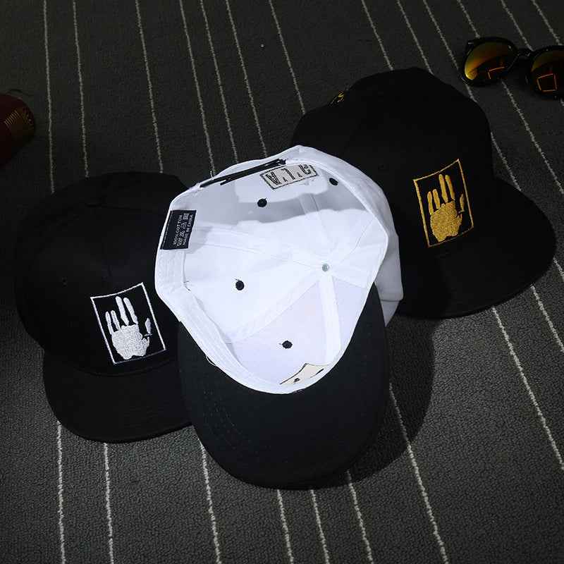 Hand patch flat brim snapback C variant