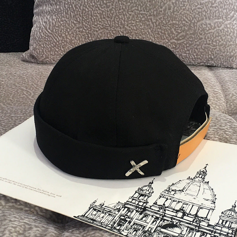 Unisex adjustable cotton docker cap - product photo 7