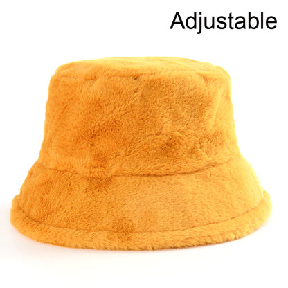 Unisex faux fur animal print bucket hat - product photo 22