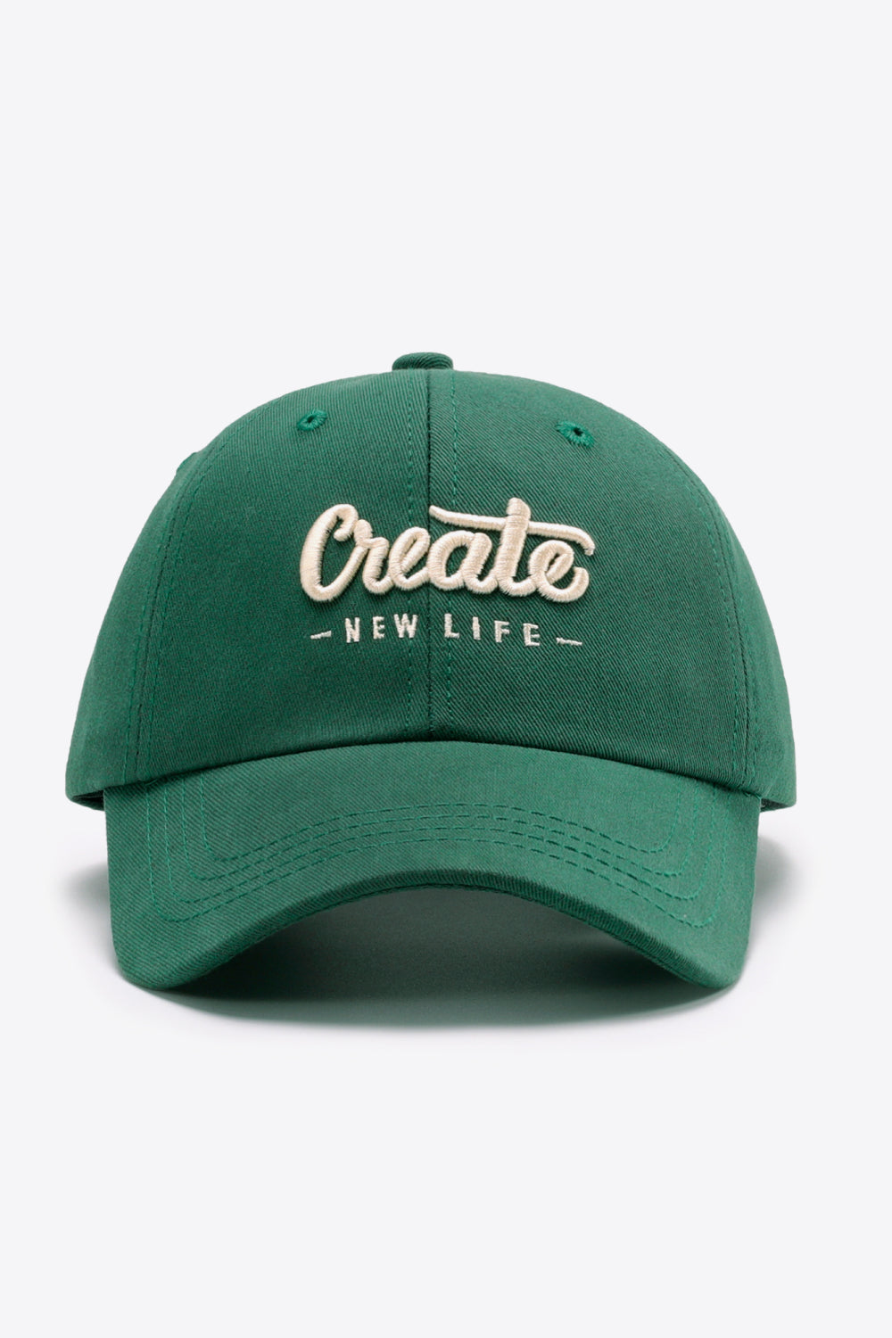 Black CREATE NEW LIFE cap rear view