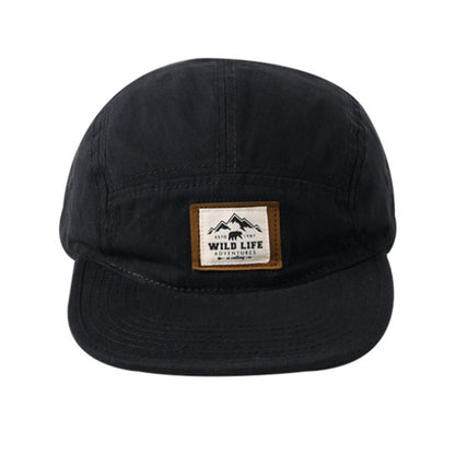Black mountain patch cap structured crown detail