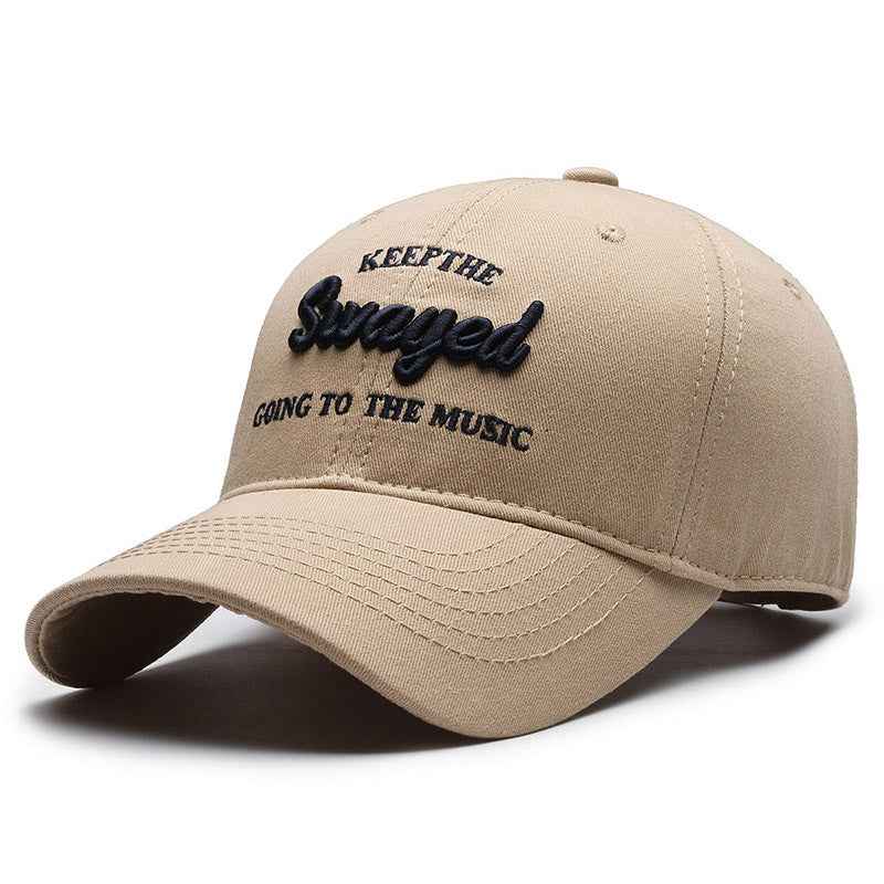 Unisex Embroidered Slogan Cotton Baseball Cap