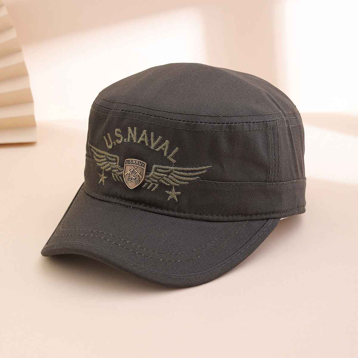 Unisex Embroidered Military Cadet Cap